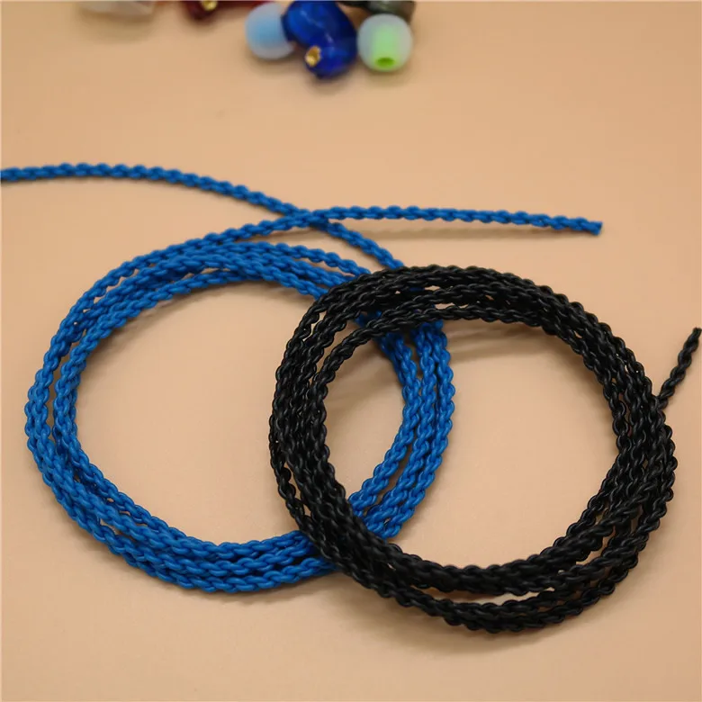 2 pcs 4 Core Wire Headphone Cable Audio Core Ocean Crystal DIY Iron Unit UE silver wire for earphone accessories