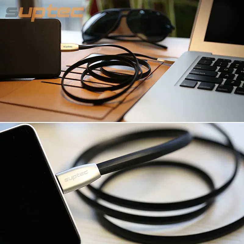 SUPTEC usb type-C кабель из цинкового сплава USB C кабель передачи данных для быстрой зарядки type-C USB Кабель зарядного устройства для Xiaomi huawei LG sony htc