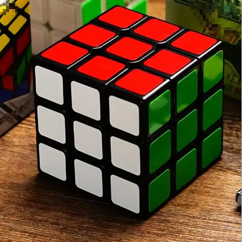 1Pcs Classic Toys Cube 3x3x3 ABS Sticker Block Puzzle Speed Magic Cube Colorful Learning Educational Puzzle