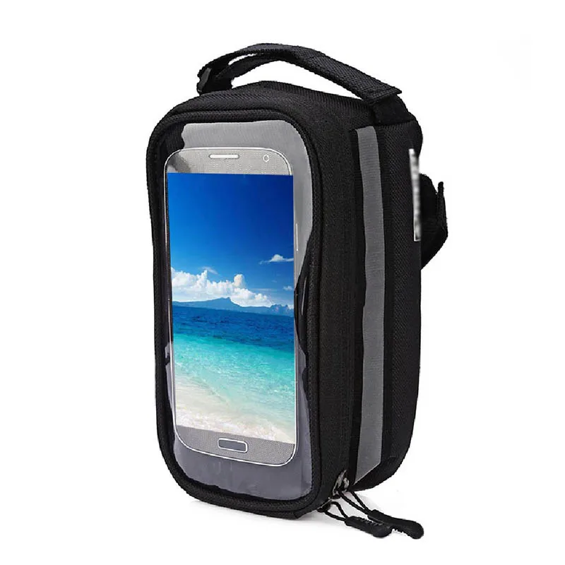 Bicycle Phone Bag Case Touch Screen Waterproof Bike Frame Front Tube Storage Bag Pouch Case for iPhone Samsung 3.5-6 inch Phones (17)
