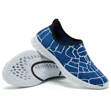 Размера плюс Для мужчин Для женщин любителей водных видов спорта спортивная обувь из дышащего материала, устойчивое к царапинам верхней части Быстросохнущие кроссовки для Плавание дайвинг обувь для прогулок