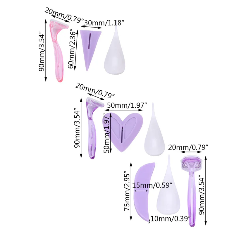 Эпилятор секретный бикини части лобковые волосы бритья шаблон воск бритвы треугольник/Сердце/линия
