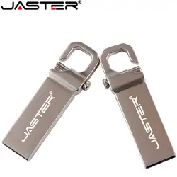 JASTER из нержавеющей стали металлические USB флэш-накопители 100% реальная емкость флешки U stick 32 ГБ 16 ГБ 8 ГБ 4 ГБ USB 2,0 накопитель