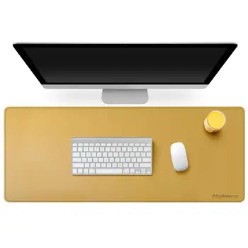 

Mydours Double-side Usable Mouse Pad Portable Large Gaming Mousepad 100*40cm PU Leather Desk Pad Grand Mat Gamer Muismat