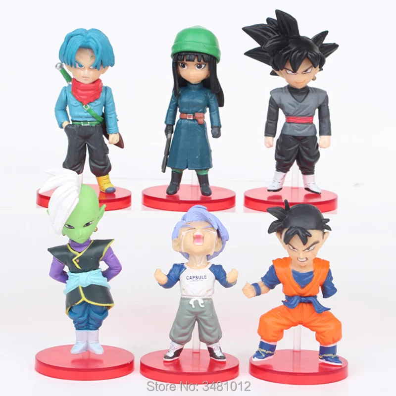 18 шт. Son Goku Blue Vegeta Hitto Dragon Ball Super Saiyan PVC Фигурки Dragonball Zamasu черные Аниме фигурки