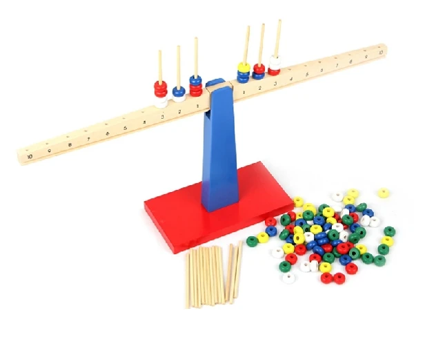 

Free Shipping!Montessori Educational Wooden Toy Scale Funny Toy Wooden Balance Game Baby Early Developme Learning Blocks gift