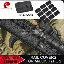 Element Airsoft рейка Крышка для m-lok sysytem 12 шт. аксессуары страйкбол Крепление weaver M LOK Тип 2 рейки 2 шт. MP02028
