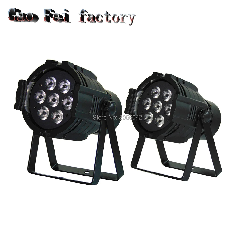 

2pcs/lot Hot Sell LED 8 Channels 7x12W Led Par Can RGBW 4 in 1 DMX