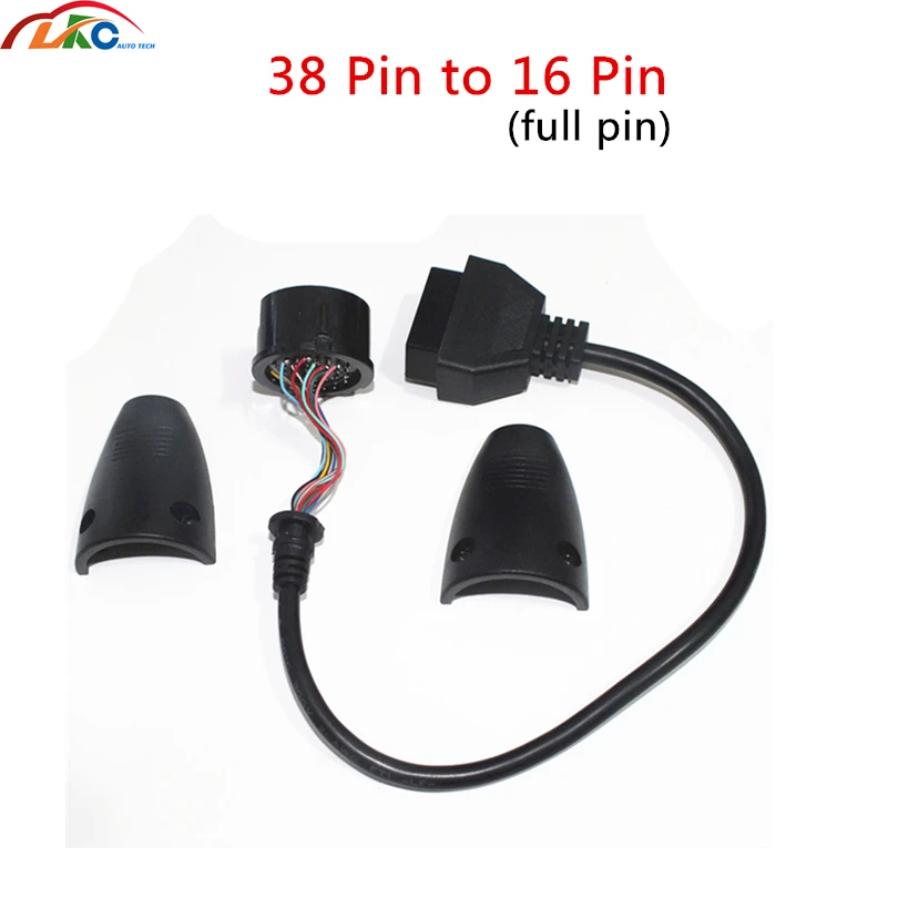 Новое поступление B-en-z 38 Pin до 16 Pin OBD OBD2 полный штырьевой OBDII диагностический Соединительный адаптер кабель 38pin для м золотник-дес