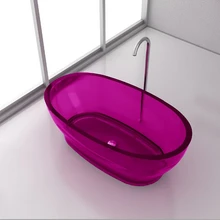 1600x850x580 мм Смола акриловая CUPC одобренная цветная Ванна овальная отдельно стоящая твердая поверхность камень ванна RS65105-C