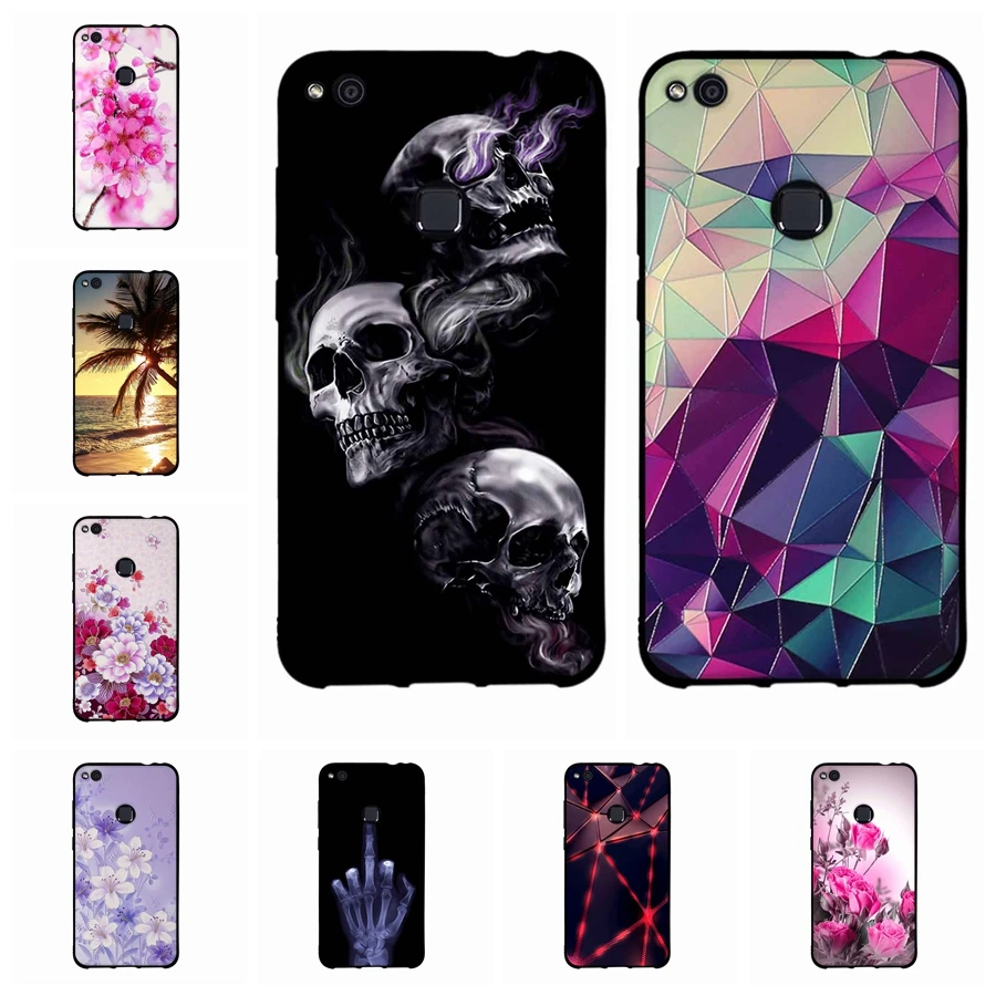 

For Huawei P8 Lite (2017) Case Soft Silicon Coque 3D Relief TPU Cover For Huawei P8 Lite 2017/Honor 8 Lite Case Phone Cover Case