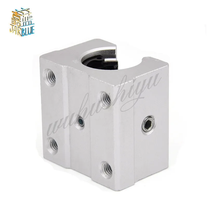 

4 x SBR12UU 12mm Aluminum Linear Motion Router Bearing block, silver