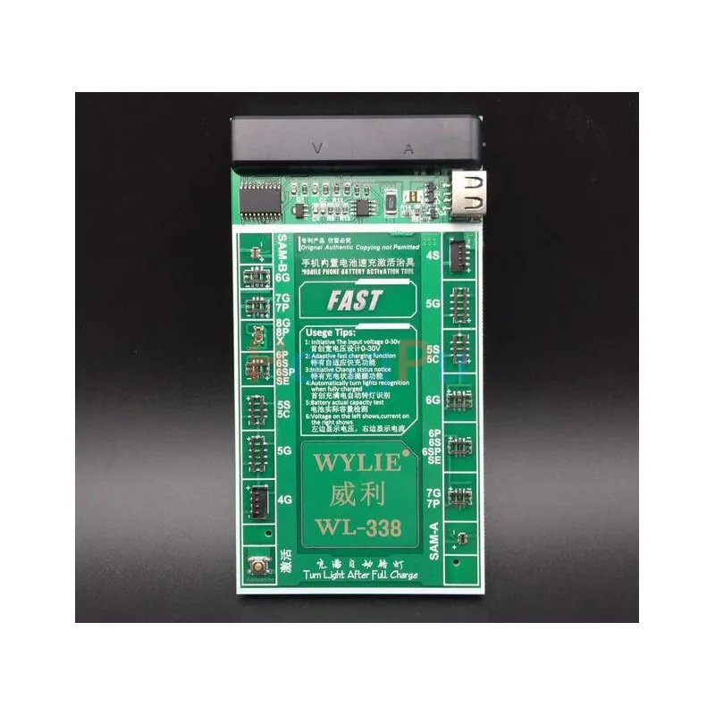 Новейшая Плата для зарядки аккумулятора WL-338+ Кабель Micro USB для iPhone XS MAX X XR 8 7p 6s 6s p 6 6p 5 5S 5C 4S 4