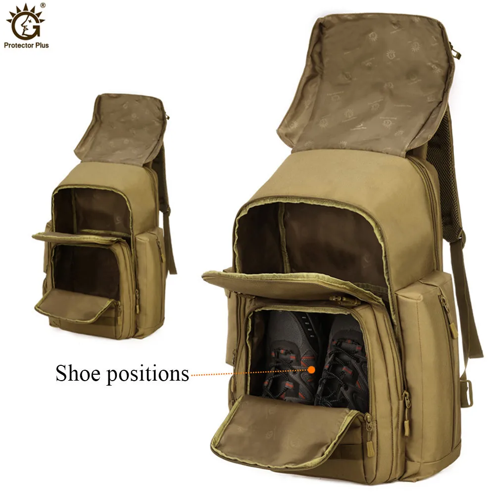 40L 17 Inches laptop Military Tactical Backpack Sport bag Waterproof Nylon Army Molle System for Camping Hiking Climbing