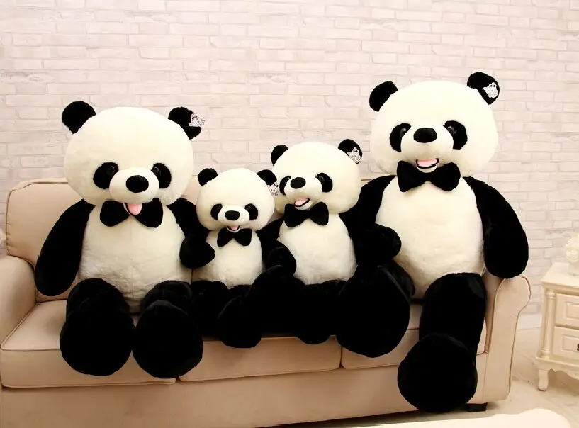 Новая игрушка улыбающаяся забавная панда Плюшевая Игрушка Бабочка Панда Мягкая кукла подушка подарок на день рождения h2397
