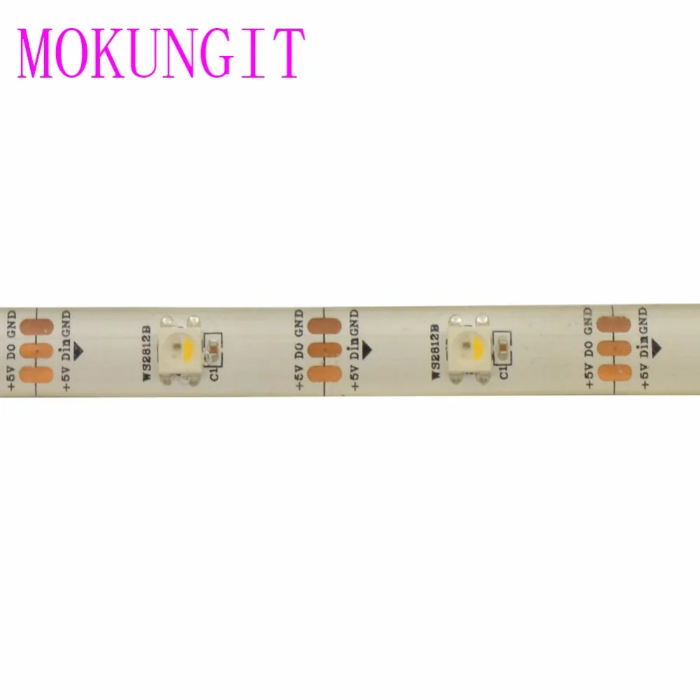 Mokungit 10X1 м SK6812 RGBW/RGBWW 30 светодиодов/м 5050 элемент с поверхностным монтажом гибкое освещение полоса IP20 не водонепроницаемый IP65 IP67 белый, черный, pcb DC5V