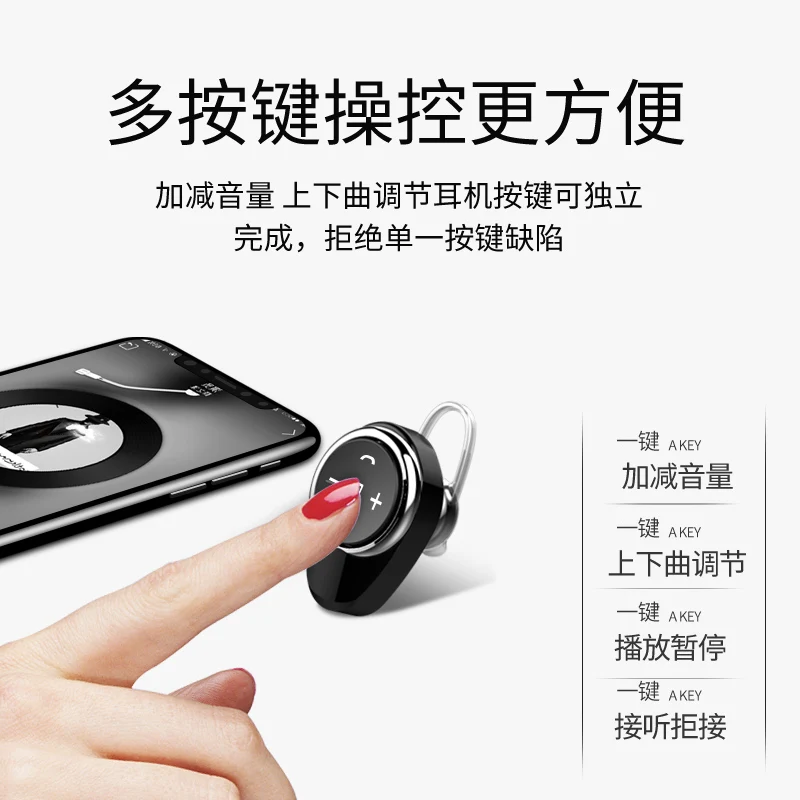 

Wireless Bluetooth Earphone V4.1 Bluetooth Headphone With Microphone Earphone For Phone Fone De Ouvido