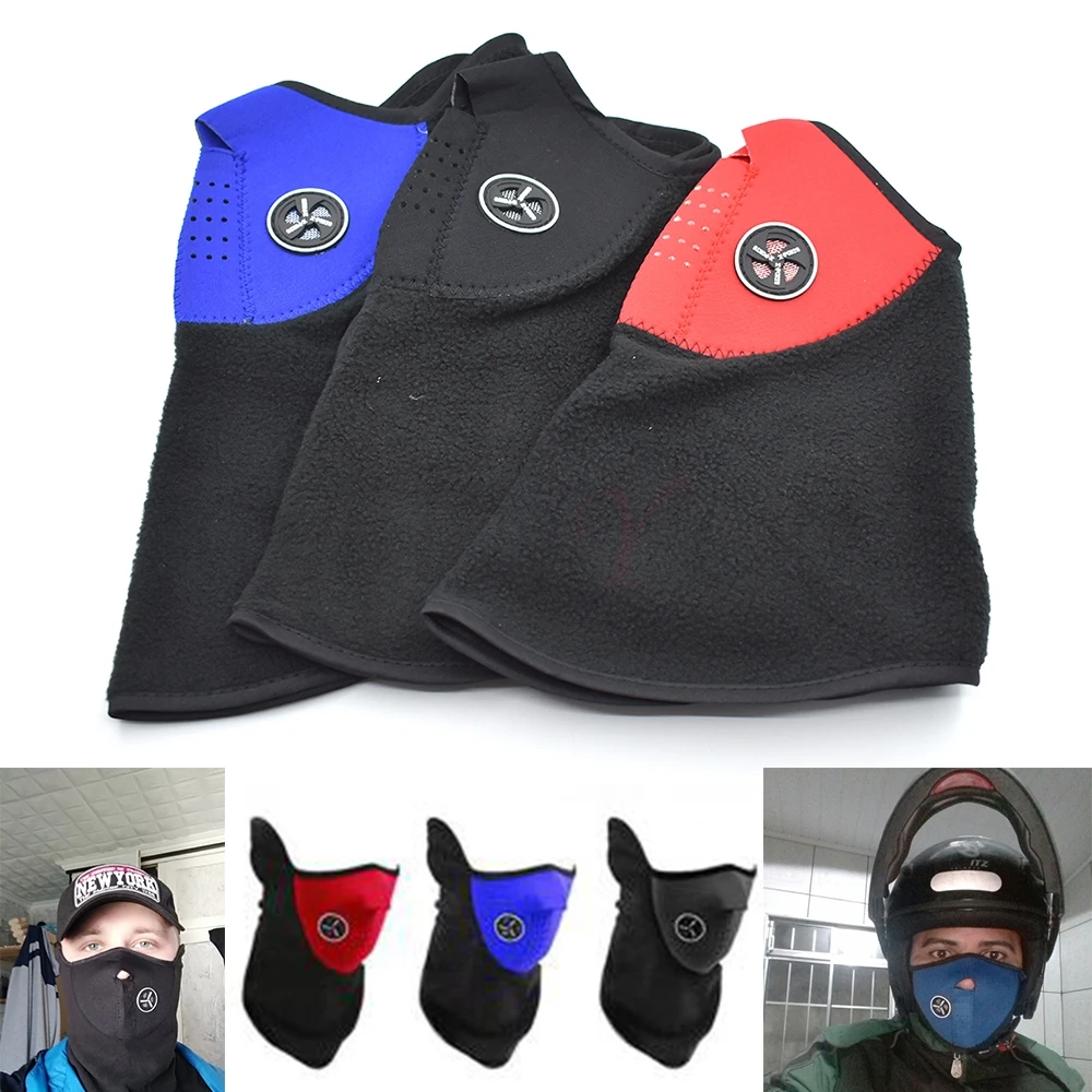 

Motorcycle Helmet Bike Bicycle Ski Snow Snowboard Sport Neck Winter Warmer Face Mask Ear Windproof Scarf Blue Red Black