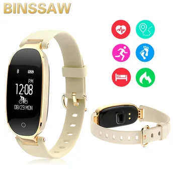 

Bluetooth Waterproof S3 Smart Watch Fashion Women Ladies Monitor Heart Rate Smartwatch Smart band For Android IOS Phone