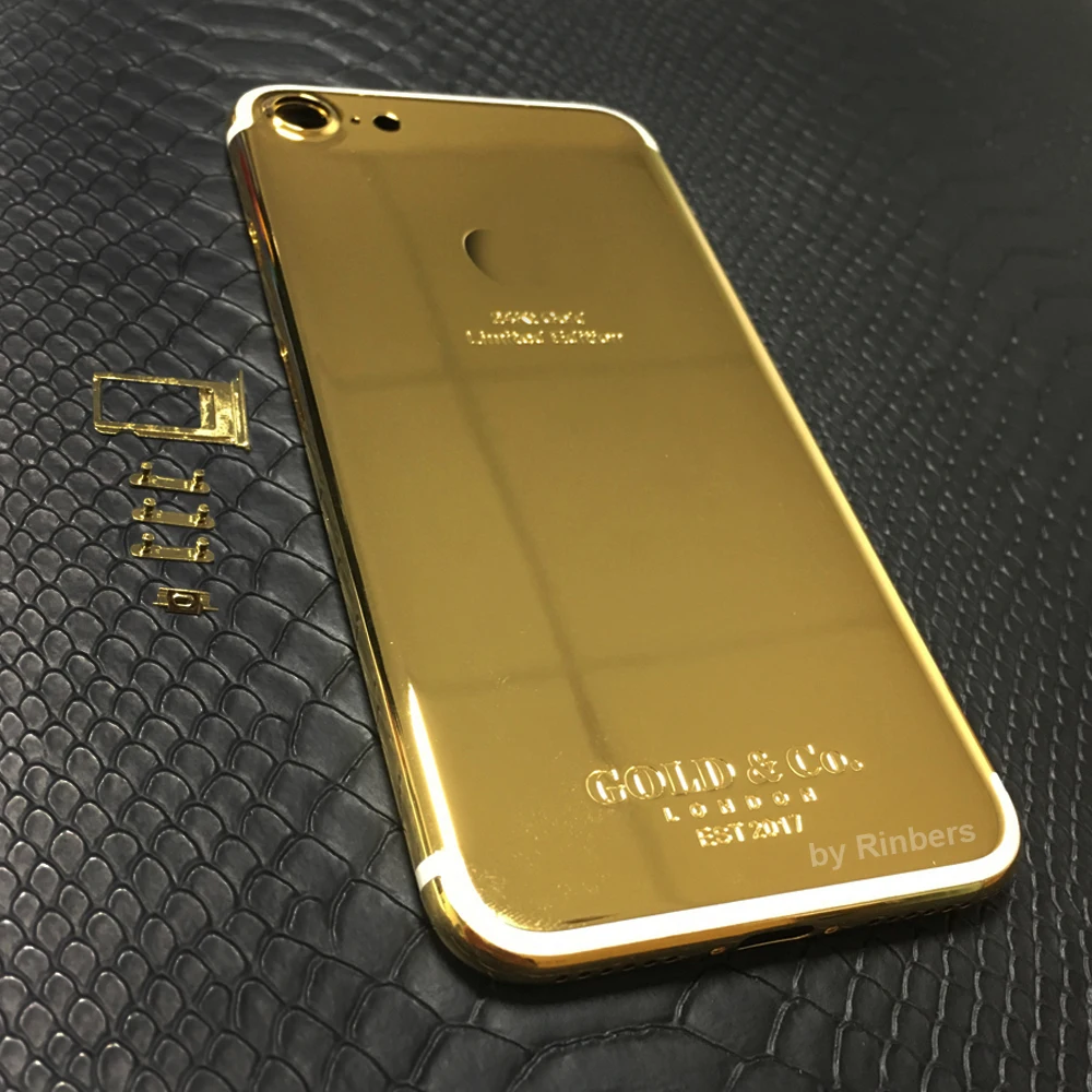 For font b iPhone b font 7 4 7 24K 24KT 24CT Gold Limited Edition Back