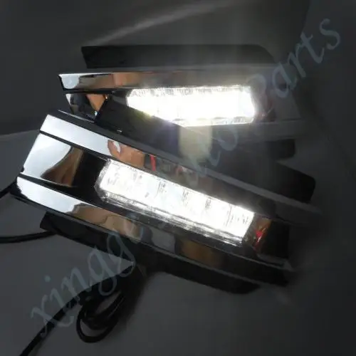 2* белый светодиодный фары дневного света DRL Противотуманные фары для BENZ 164 GL450 2006-2009 AB