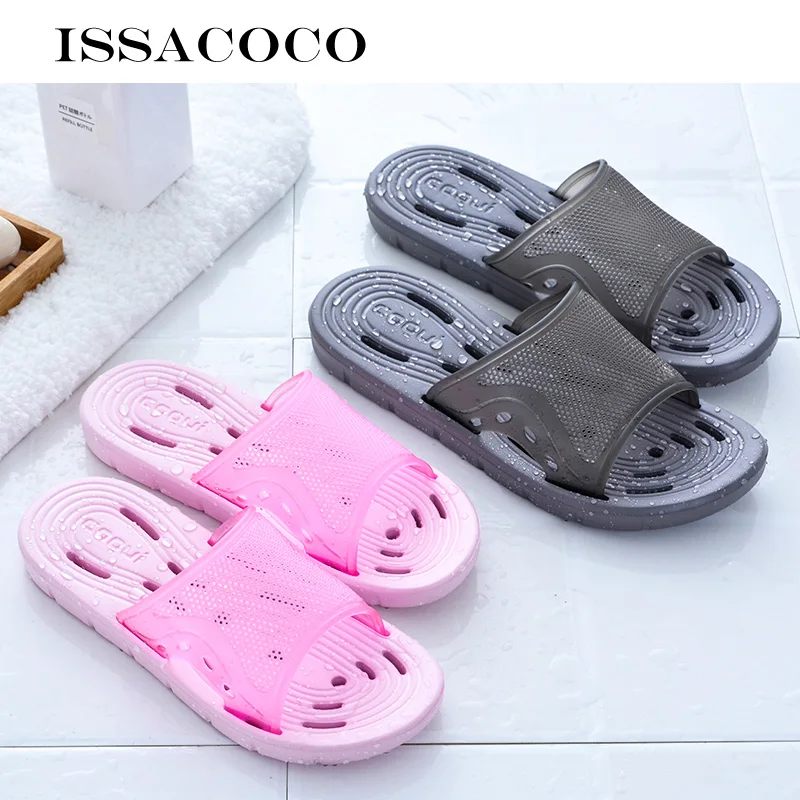 Шлепанцы ISSACOCO мужские Нескользящие утечка воды для душа пляжа европейские