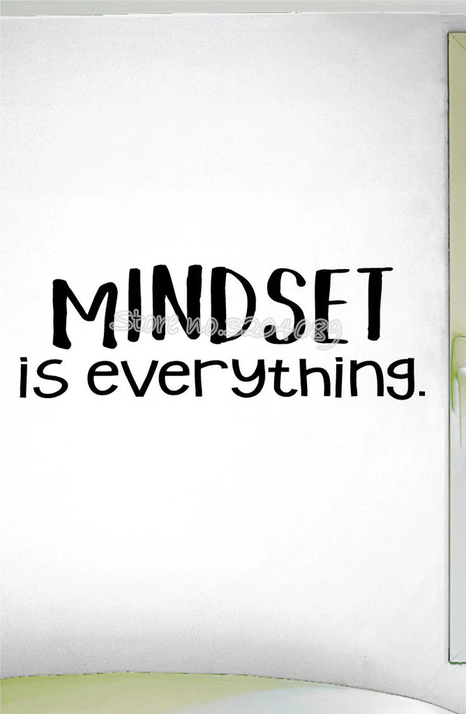 mindset is everything Wall Sticker motivational quote Inspirational