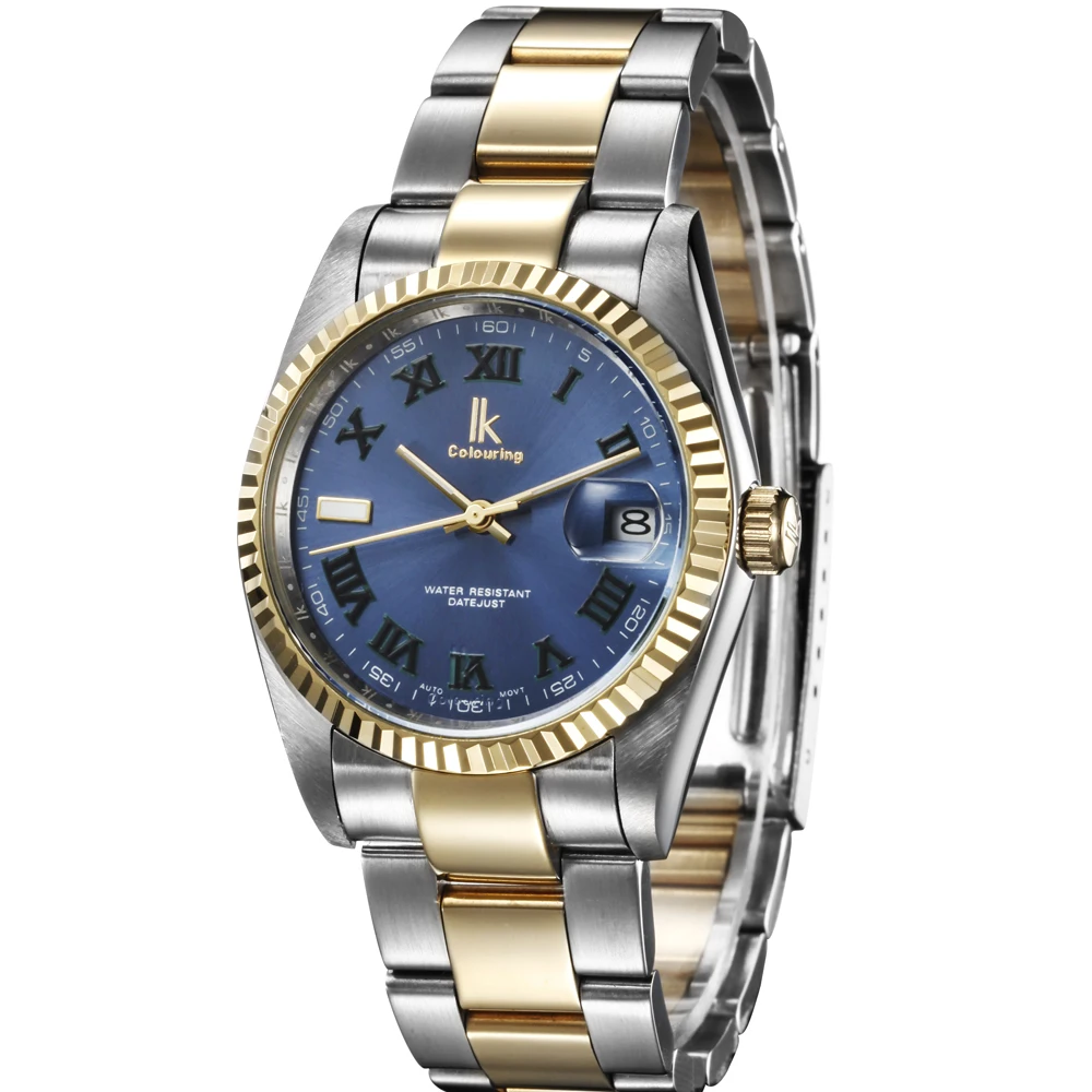 Топ люксовый бренд ИК окраска механические часы автоматические для мужчин Авто Дата часы человек Полный нержавеющая сталь платье наручные часы Relogios