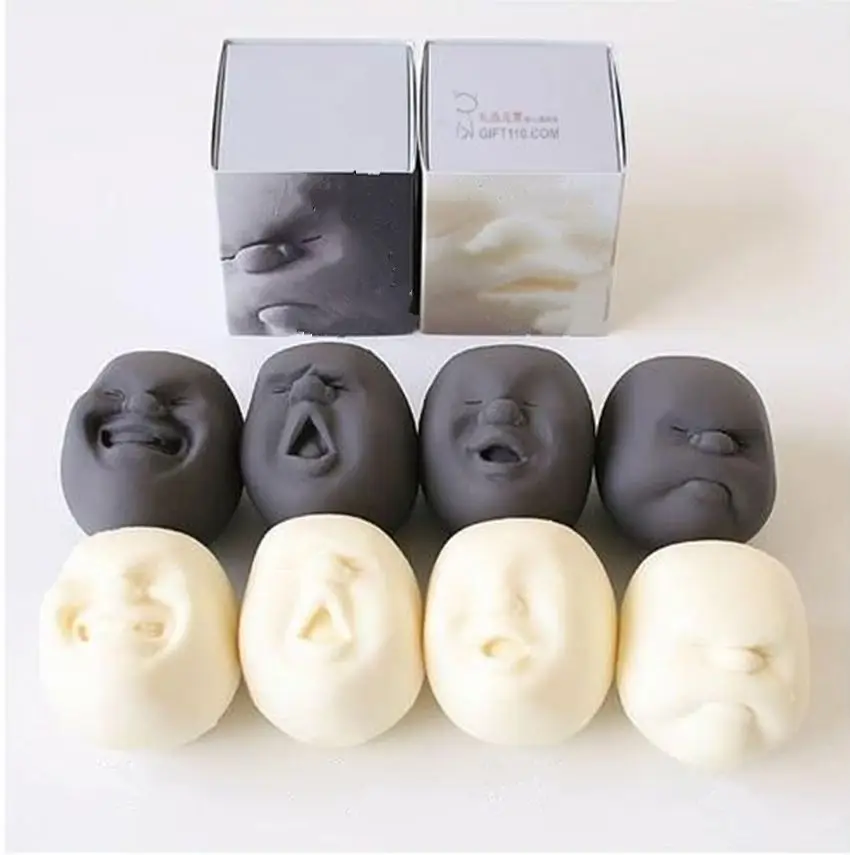 1Box Funny Novelty CAOMARU Japanese Stretchy Gadgets Vent Human Face Ball Anti Stress Scented Caomaru Toy Collectibles Gift | Игрушки и