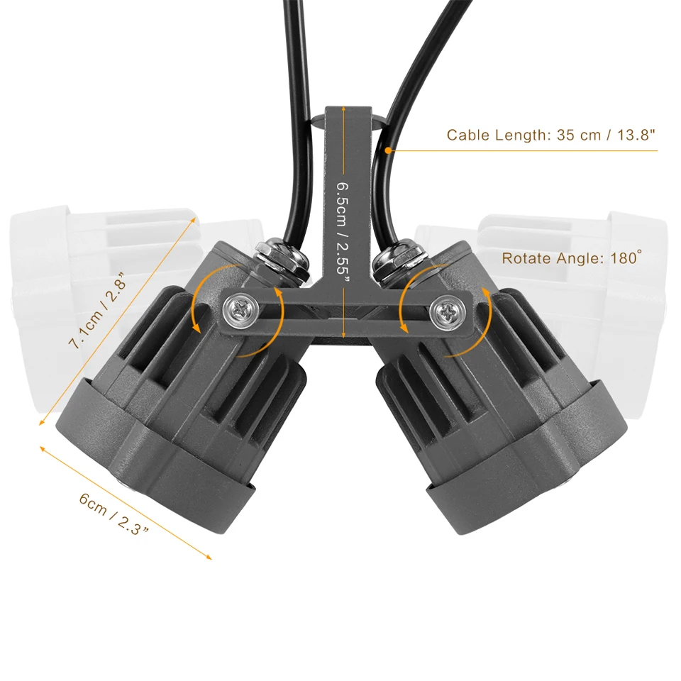 Levou as Luzes do Jardim ao ar Água para Jardim do Pátio Led com Pico Ip65 à Prova Livre Duplo Gramado Luz Spotlight Lâmpada d' Caminho ac 12v 10w Cob 11 10W COB LEVOU As Luzes Do Jardim