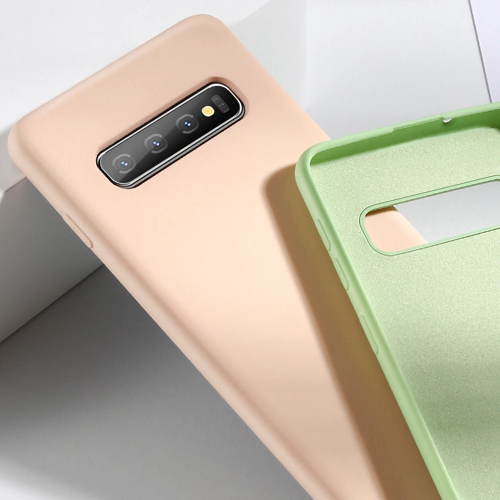 Жидкий Мягкий ТПУ чехол для телефона Samsung A70 A50 S8 S9 S10 Plus матовый A9 A7 2018 J4 J6 A6 Note 9 funda |