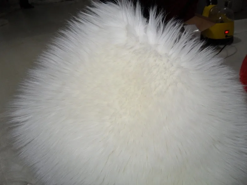 Extremely Soft Sheepskin Fur Plain Fluffy Chair Cover 8 Chair And Sofa Covers