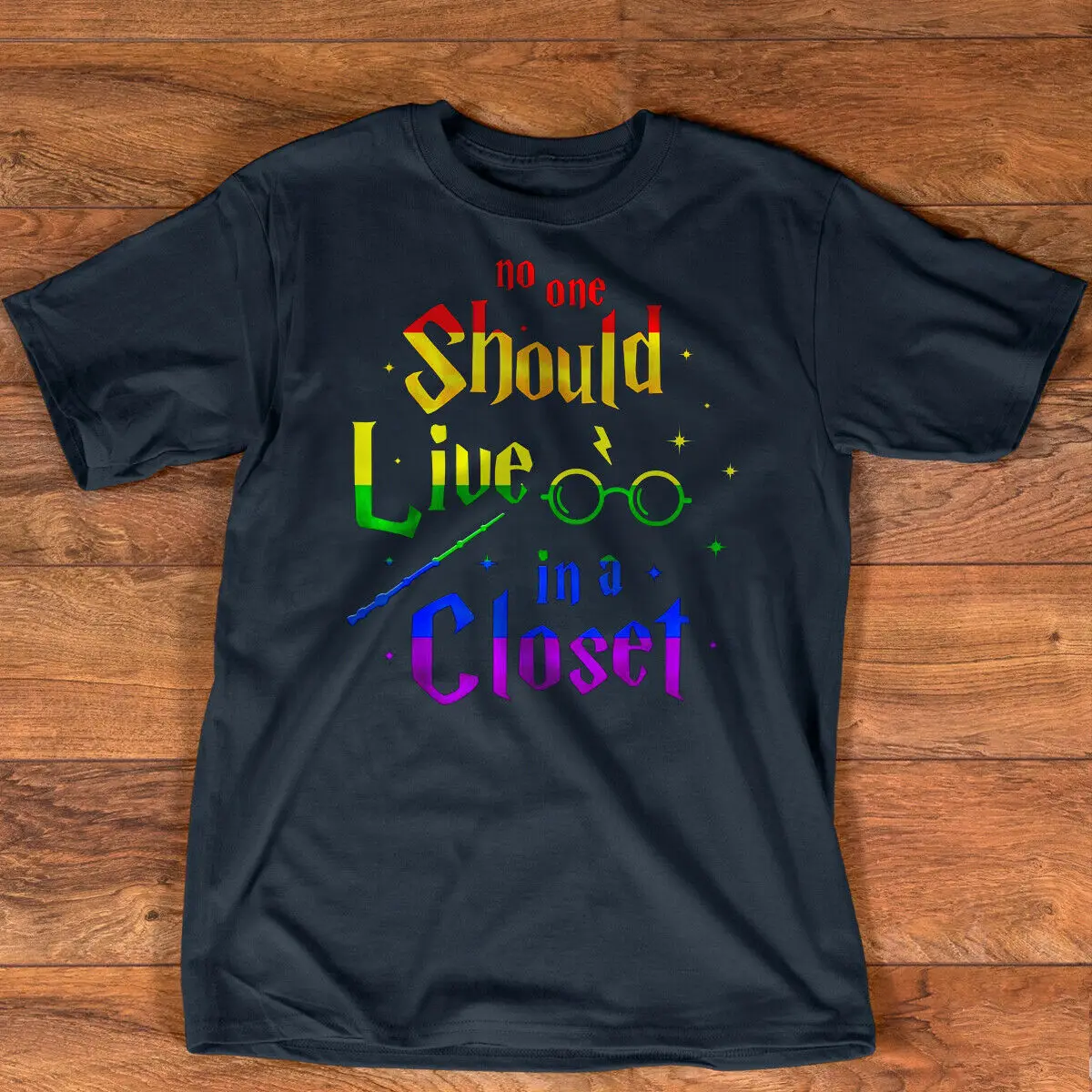 

No one Should Live In a Closet Shirt LGBT gay Pride