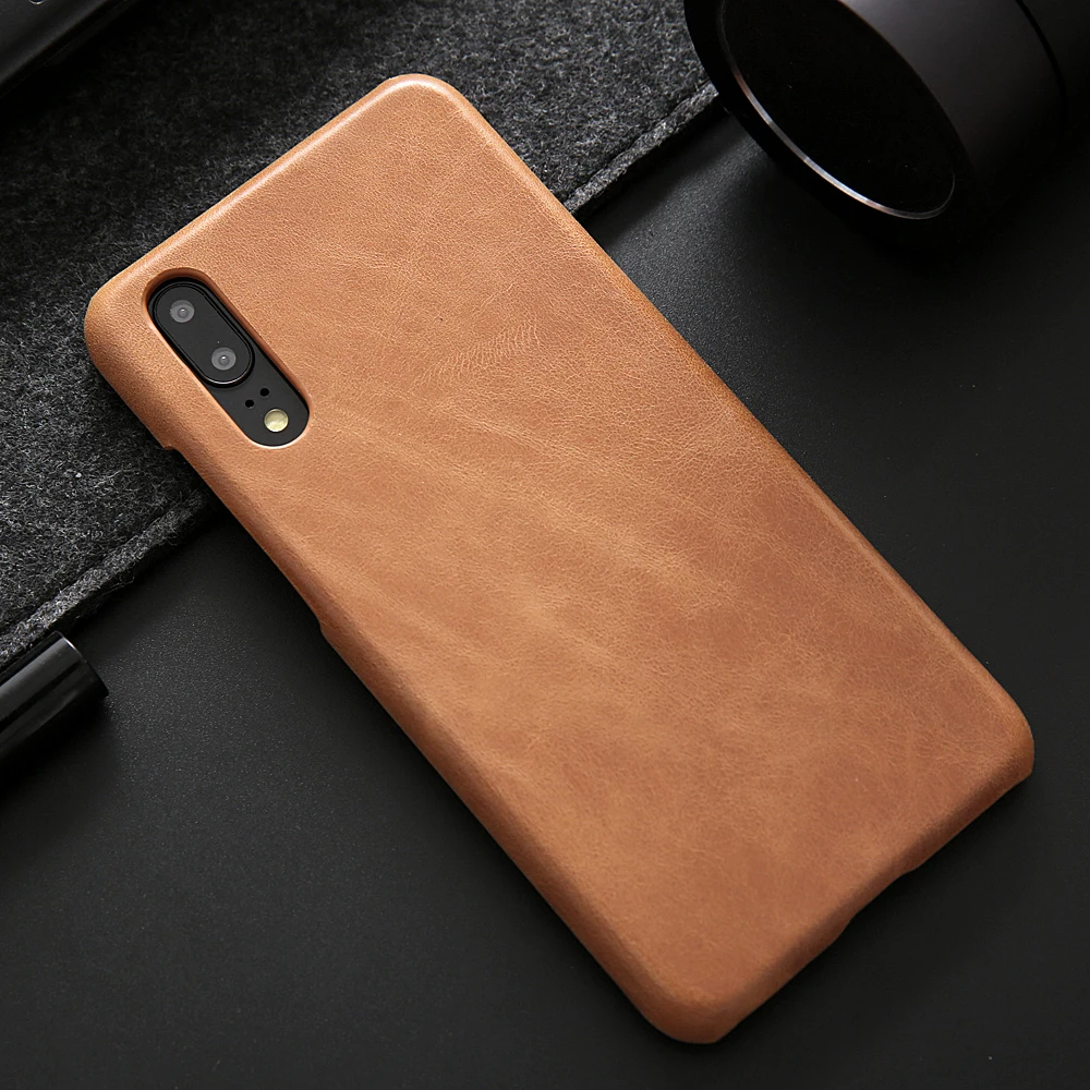Чехол для huawei P20 Pro, роскошный брендовый винтажный матовый чехол из натуральной кожи для huawei p20 p20 pro, чехол для телефона, высокое качество