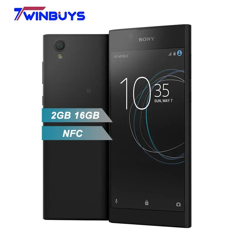 

Original Sony Xperia L1 4G Smartphone android 7.0 5.5" IPS MTK6737T Quad core 2GB RAM 16GB ROM 2620mah 13M+5MP NFC Mobile phones