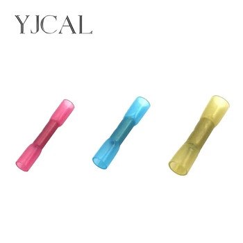 

100Pcs BHT1.25 BHT2 BHT5 Insulated Heat Shrink Quick Butt Joint Wire Electrical Crimp Terminal Waterproof Connector High Quality