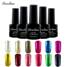 Saroline 3D Shining Platinum Gel Lacquer UV LED Gel Nail Polish Shimmer Glitter LUCKY Color Coat