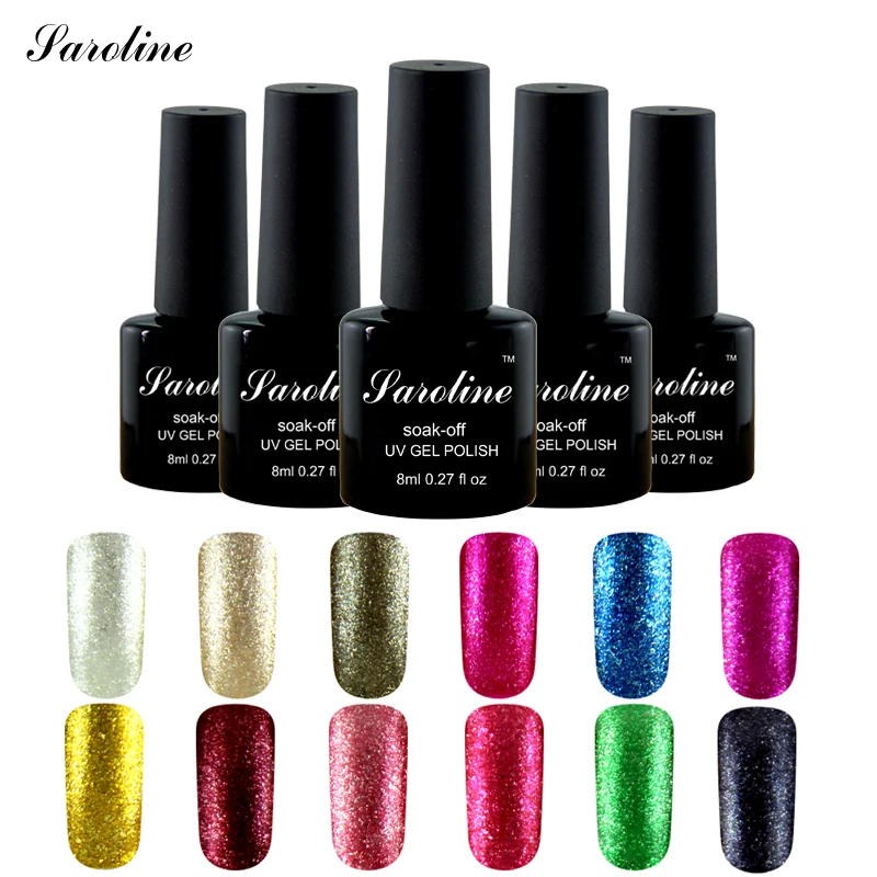 Saroline 3D Shining Platinum Gel Lacquer UV LED Gel font b Nail b font font b