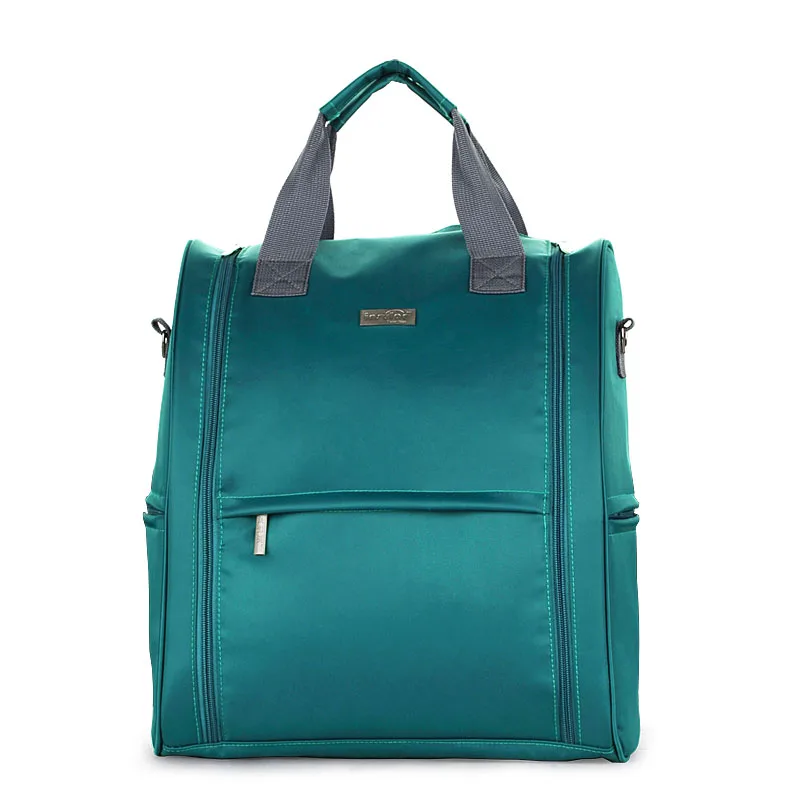 INSULAR Большая вместительная сумка для подгузников, рюкзак, сумка для подгузников, сумка для мамы, папы, дорожная водонепроницаемая сумка с ремешком для коляски/влажная сумка - Цвет: Green