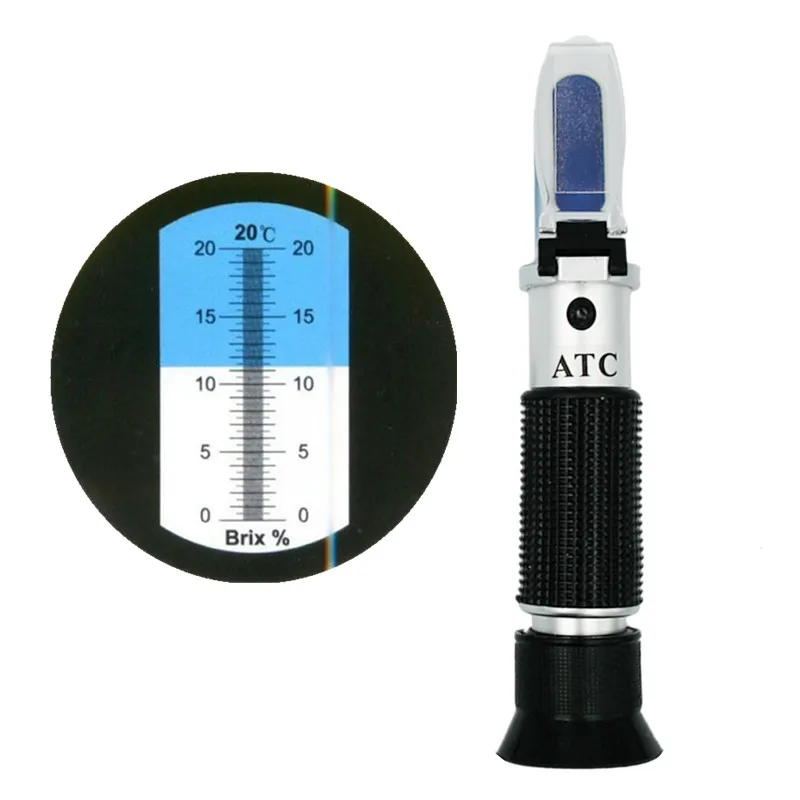 Brix Milk Concentration Refractometer Tester 0 20 Scale with Automatic