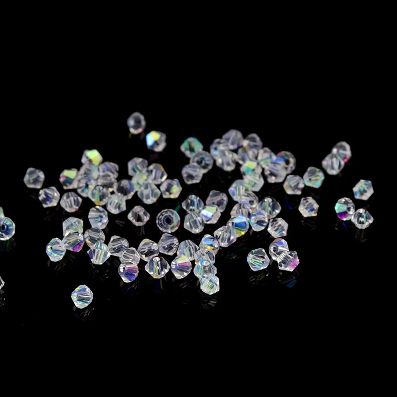 

Crystal AB Bicone Beads 5328/5301 100PCS/LOT 3mm Czech Loose Crystal Beads/Faceted Glass Beads for DIY Jewelry Necklace Bracelet
