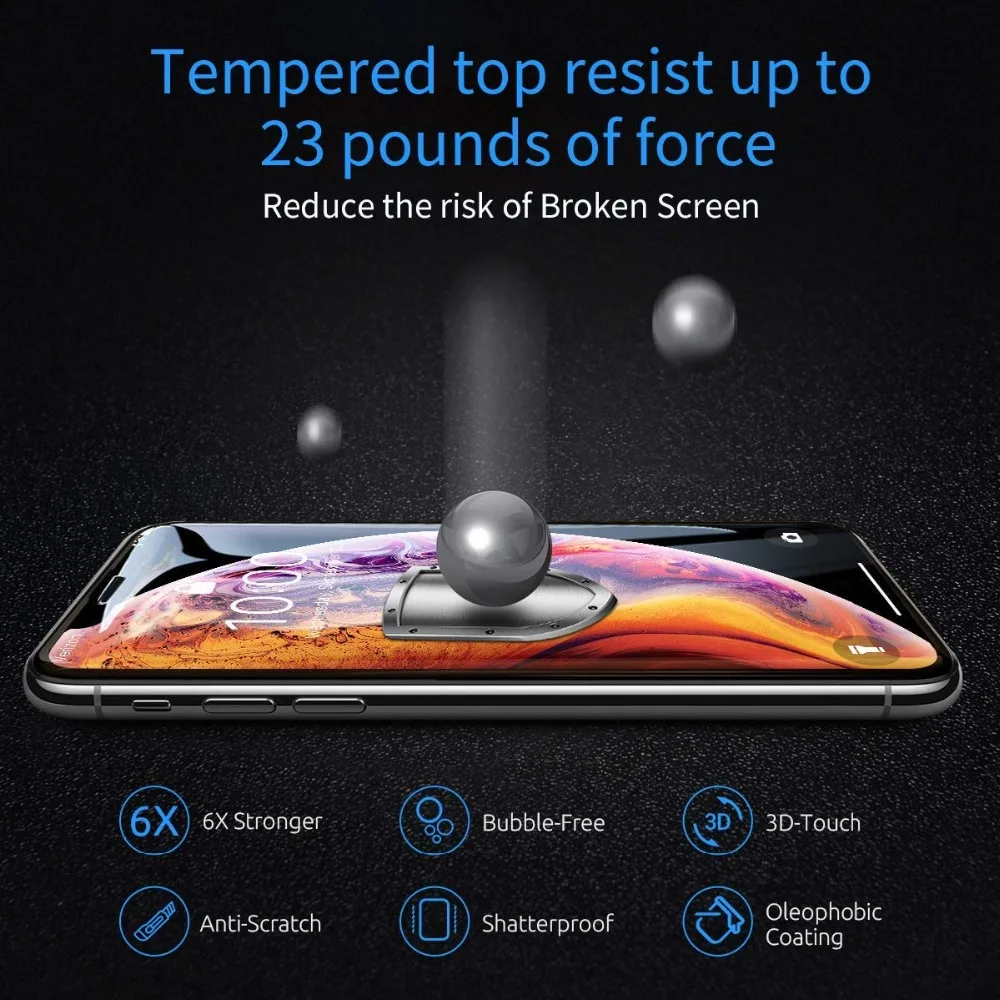 For iPhone X 6 6S 7 8 Plus 9H 0.26mm 5D Protective Full Cover Soft Edge Tempered Glass Phone Screen Protector Film for iPhone 7