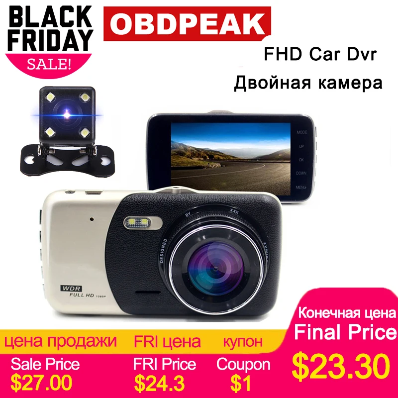  2018 New 4.0 Inch IPS Screen Car DVR Novatek Car Camera T810 Oncam Dash Camera Full HD 1080P Video 
