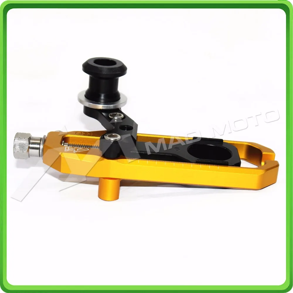 Motorcyclr Chain Tensioner Adjuster with spool fit for Honda CBR1000RR 2004 2005 2006 2007 CBR 1000 RR CBR1000 RR Gold&Black (11)
