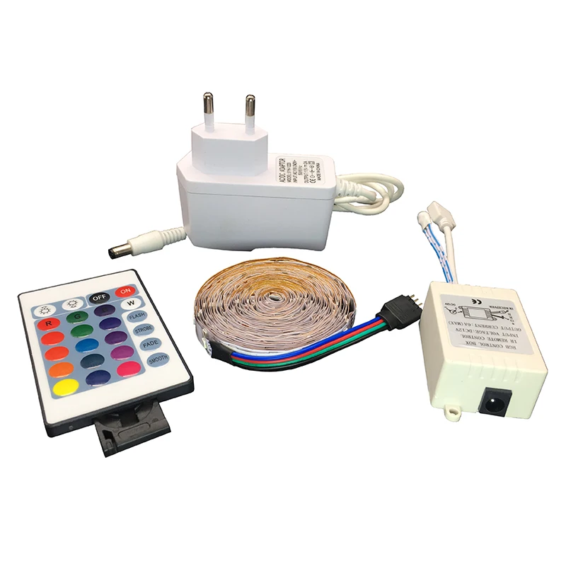 

RGB led Strip 12 V Led Strip Tape 2835 5M DC 12V RGB Light 60LED/M Waterproof Tape Lamp Diode Ribbon Fleible 3528 For Party