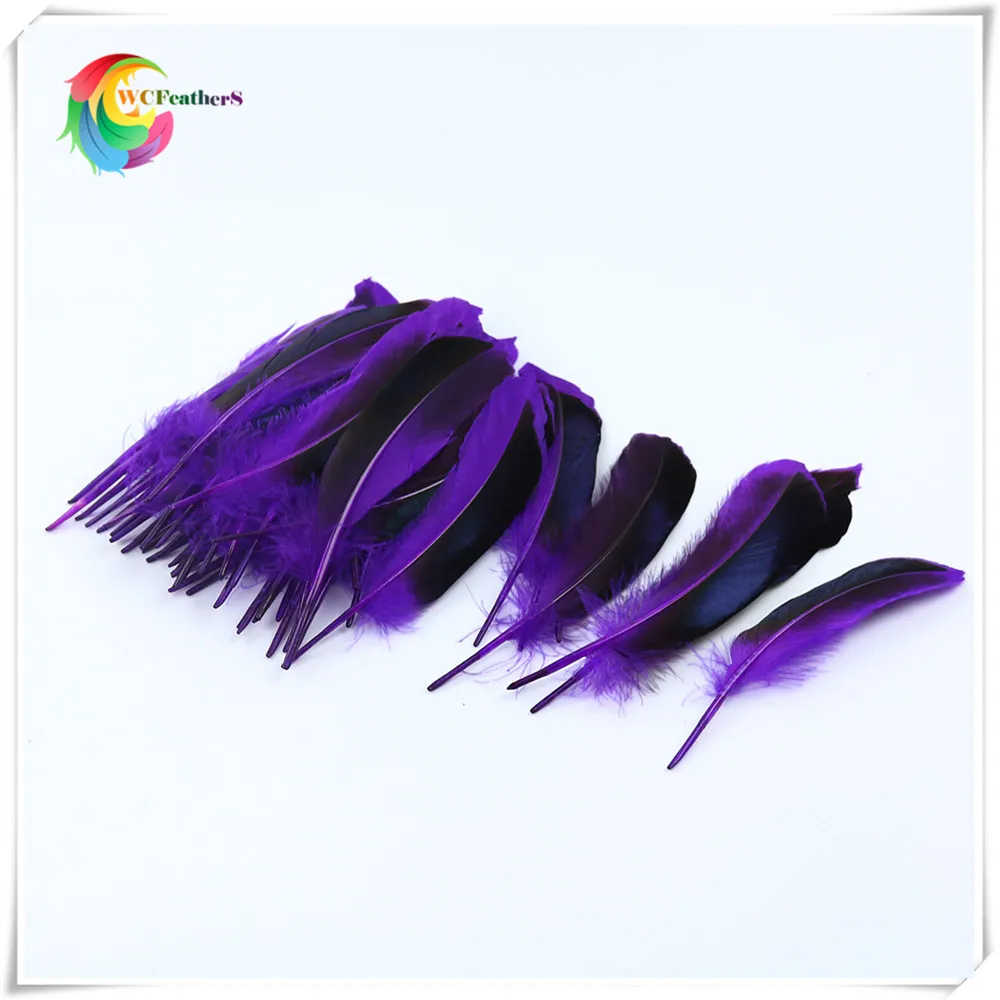 3 purple duck feather 2