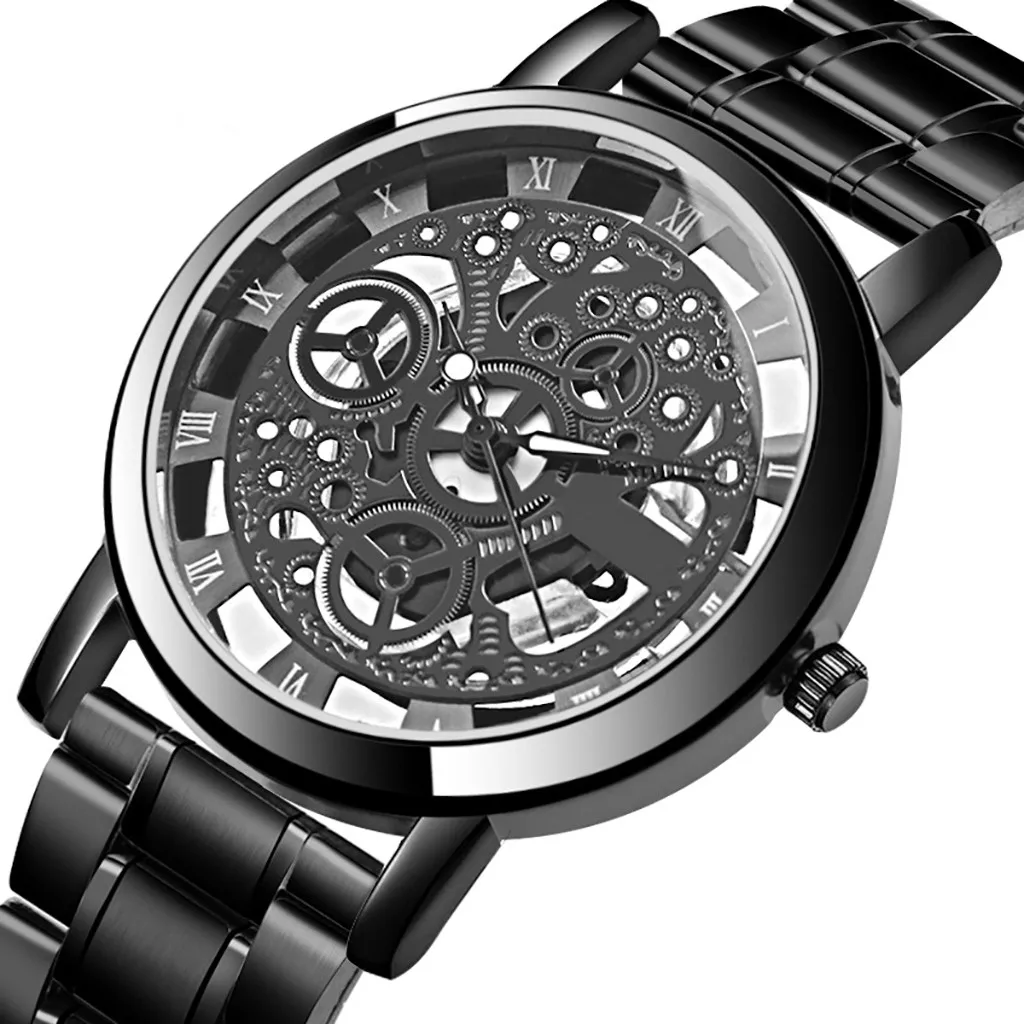 

2019 New Arrival Fashion Silver Golden Luxury Hollow Steel Watches Wrist Watch Clock Retro In stock Dropshipping