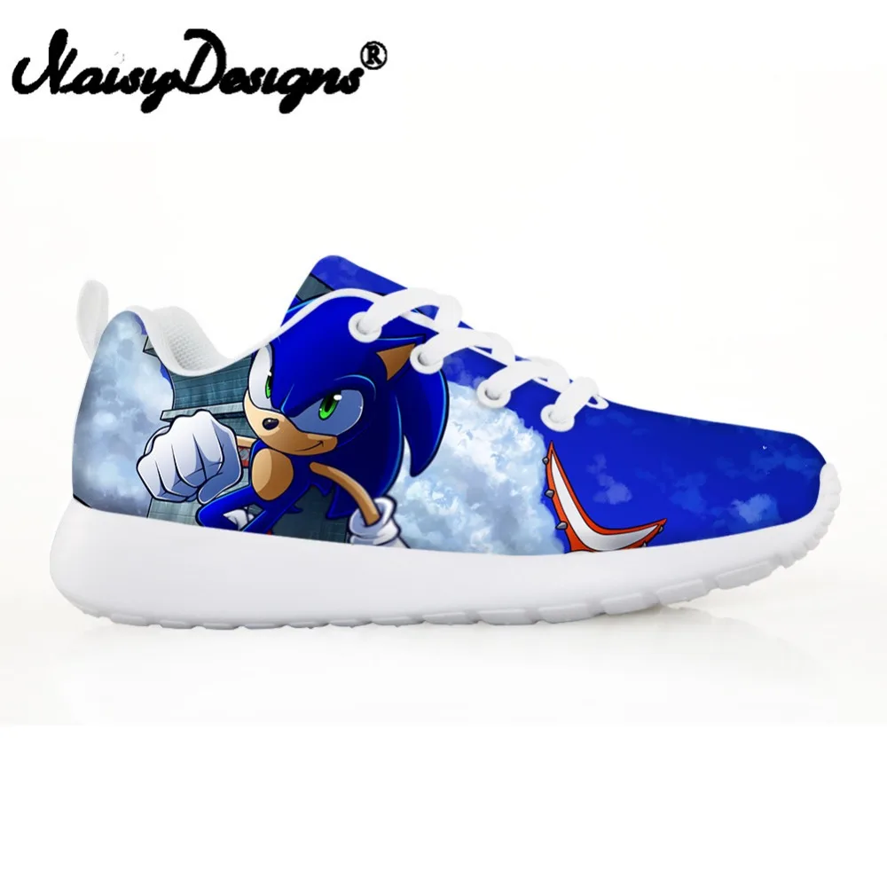 

Noisydesigns Children's Shoes Sneakers for Children Boys Girl Cute Cat Pattern Kids Casual Flats Breath Lace-up Shoes Hot Sale