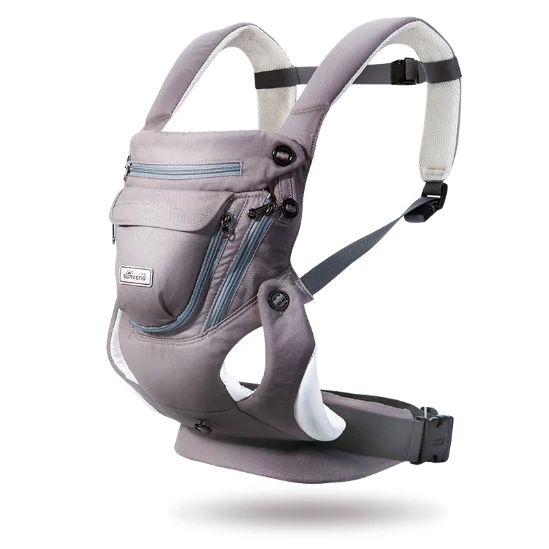 SUNVENO Ergonomic Baby Carrier Breathable Front Facing Infant Baby Sling Backpack Pouch Wrap Baby Kangaroo For Baby 0-12 Months