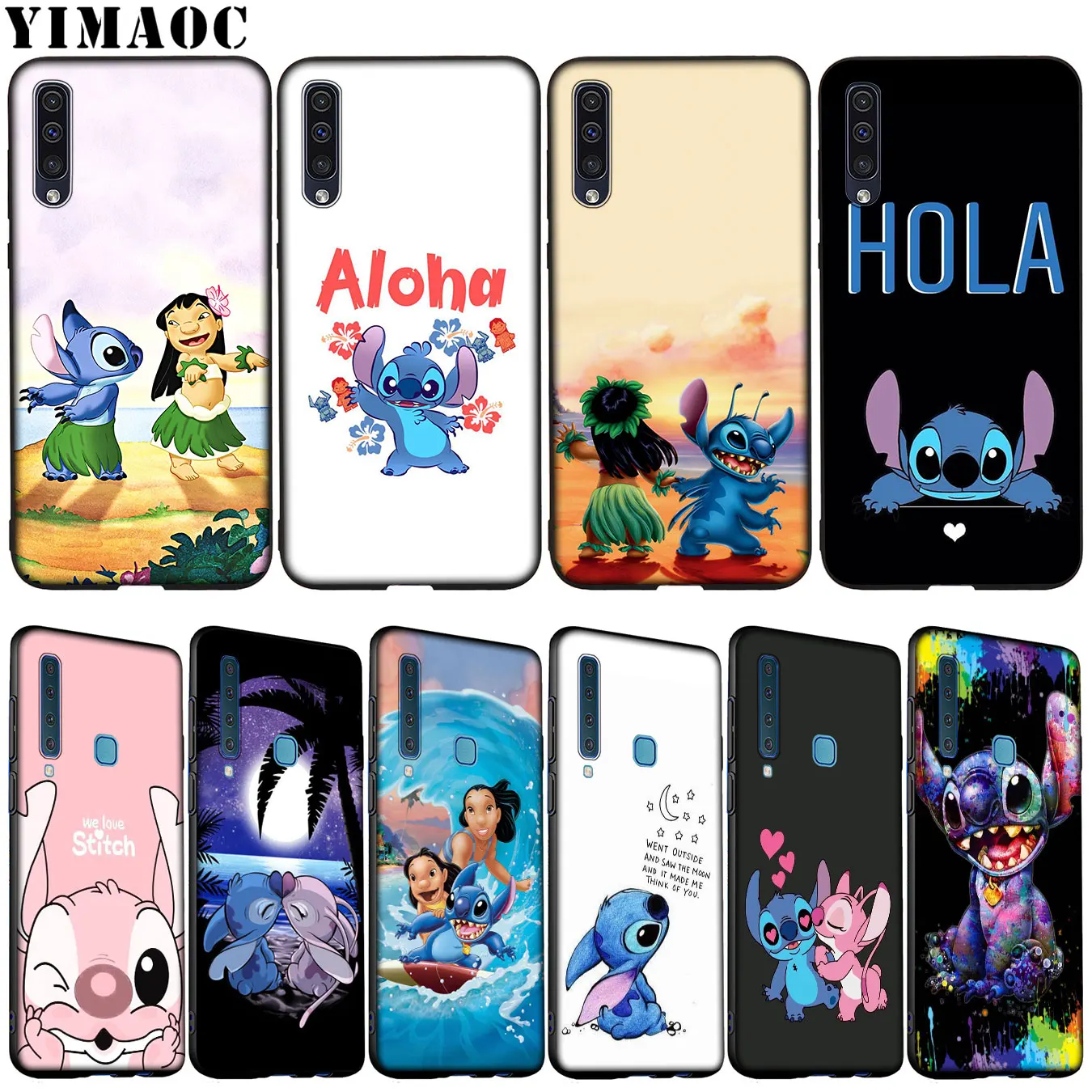

YIMAOC cute Lilo Stitch Anime Soft Silicone Case for Samsung Galaxy A70 A60 A50 A40 A30 A20 A10 A10S A20S A30S A40S A50S Cover